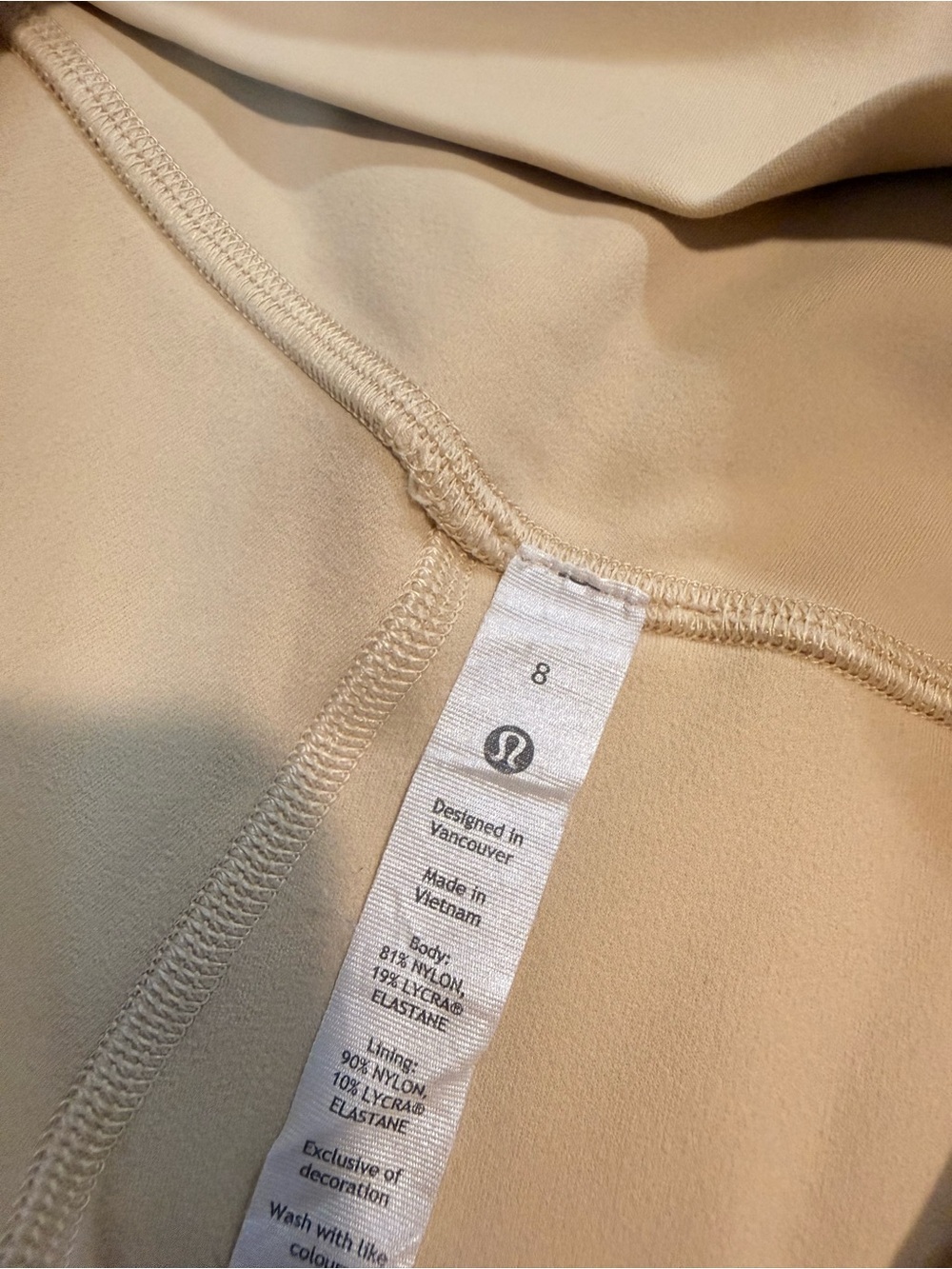 lululemon athletica Neutral Cream Capri Leggings - Picture 5 of 8